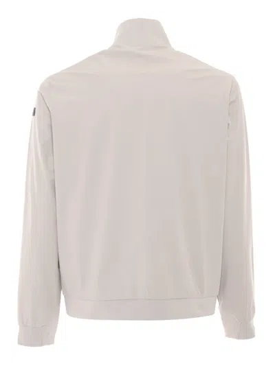 Rrd Lightweight Jacket With High Collar And Full Zipper In Neutral