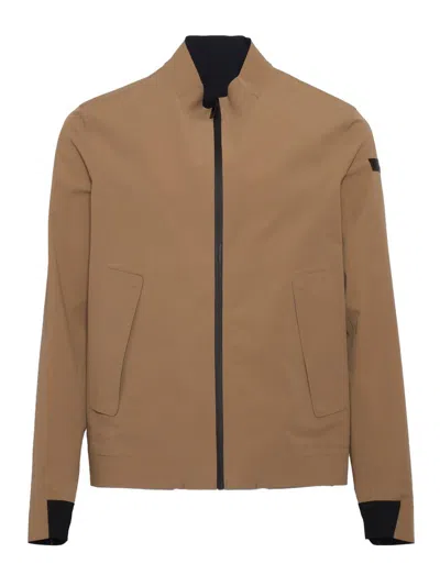 Rrd Montecristo Neutrals Jacket With High Collar In Brown