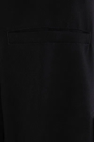 Rick Owens Wide-leg Trousers With High Waist And Utility Pockets In Black