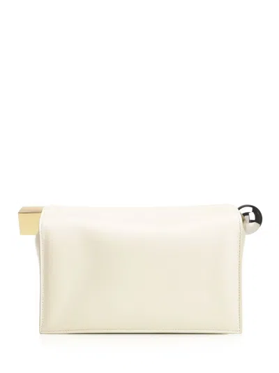 Jacquemus La Pochette Rond Carre Handbags White