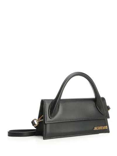 Jacquemus Shoulder Bags With Detachable Strap And Top Handle In Black