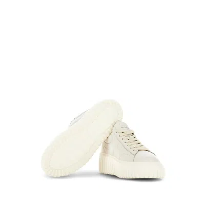 Hogan H Stripes Lace-up Sneakers With Embossed Logo