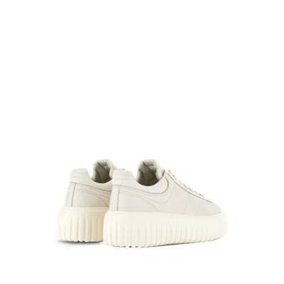 Hogan H Stripes Lace-up Sneakers With Embossed Logo