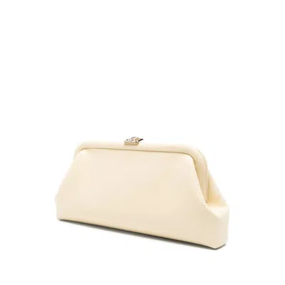 Jimmy Choo Leather Tote Bags In White