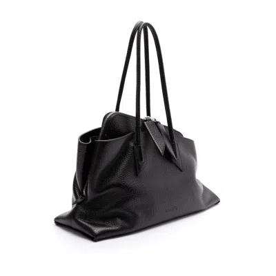 Attico Medium La Passeggiata Tote Bag In Black