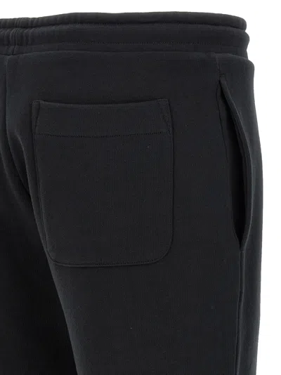 Moncler Cotton Joggers With Elasticated Cuffs And Drawstring Waistband In Black