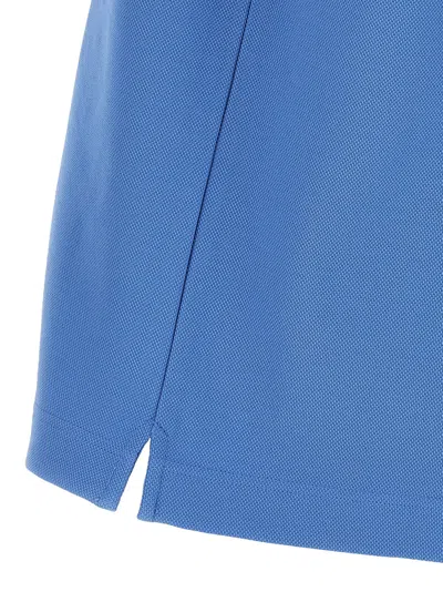 Marni Polo In Piquet Blu Con Colletto A Contrasto