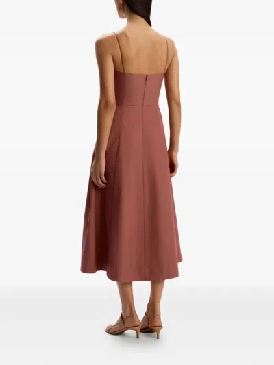12 Storeez Pocket-detail Midi Dress In Brown