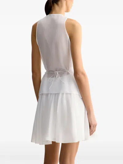 12 Storeez Button-up Belted Top In Neutral