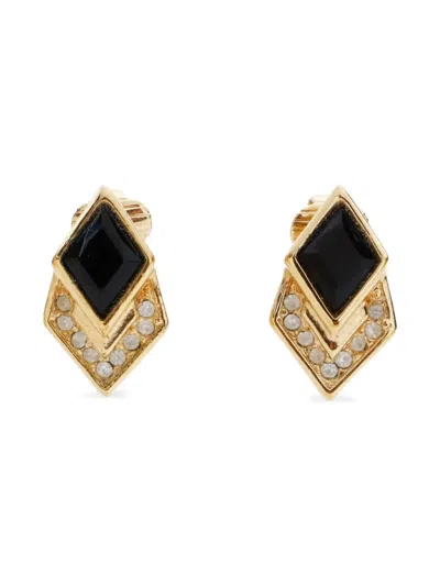 Pre-owned Dior 1980-1990s Rhinestone Earrings