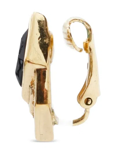 Pre-owned Dior 1980-1990s Rhinestone Earrings