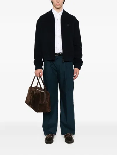 Etro Wool Bomber Jacket In Black