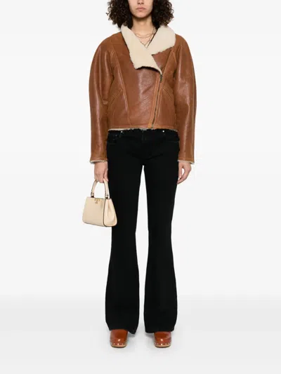 Isabel Marant Blondine Puffer Jackets Brown In Brown