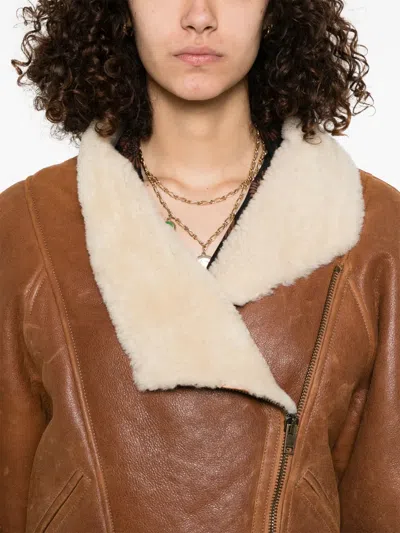 Isabel Marant Blondine Puffer Jackets Brown In Brown