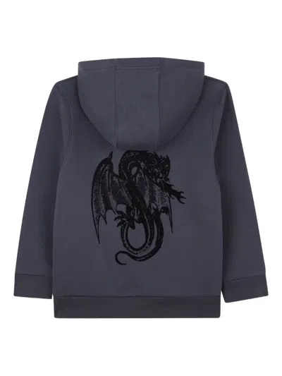 Givenchy Graphic-print Hoodie In Blue