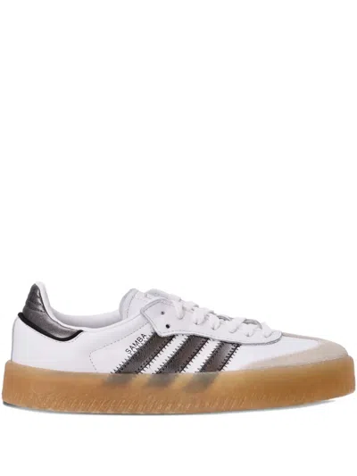 Adidas Originals Sambae Leather Sneakers In Purple