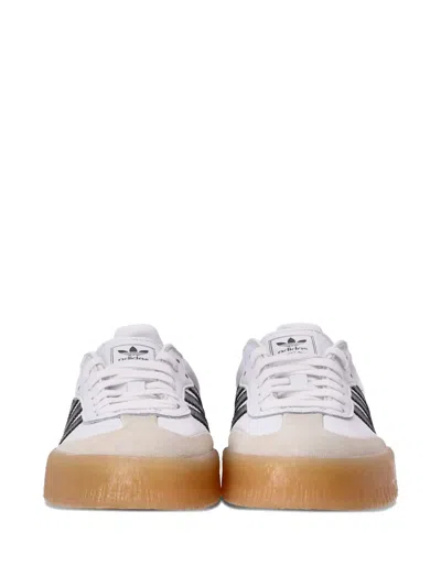 Adidas Originals Sambae Leather Sneakers In Purple