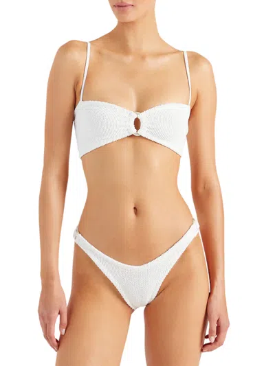Hunza G Misty Bikini With White Pearl Circle