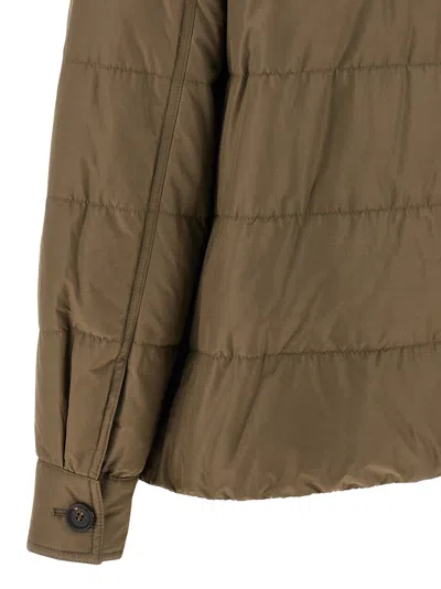 Brunello Cucinelli Monile Sherling Down Jacket Puffer Jackets Beige