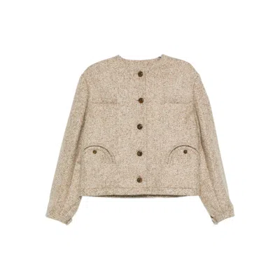 Blazé Milano Button-fastening Jacket In Neutral