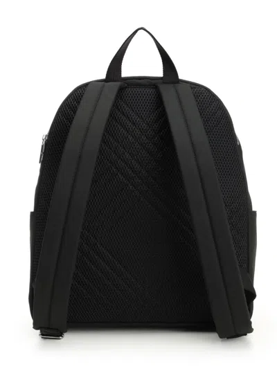 Burberry Black Backpack With Spacious Design And Padded Straps