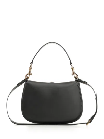 Etro Medium Pony Shoulder Bag In Black