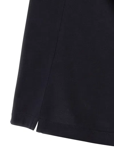 Brunello Cucinelli Graphic Print Crew Neck T-shirt With Side Slits In Black