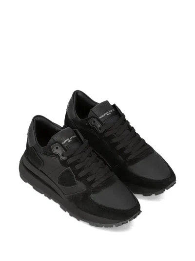 Philippe Model Low Top Sneakers Padded Collar In Black