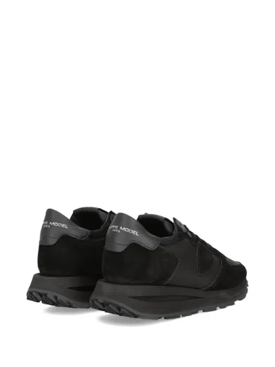 Philippe Model Low Top Sneakers Padded Collar In Black
