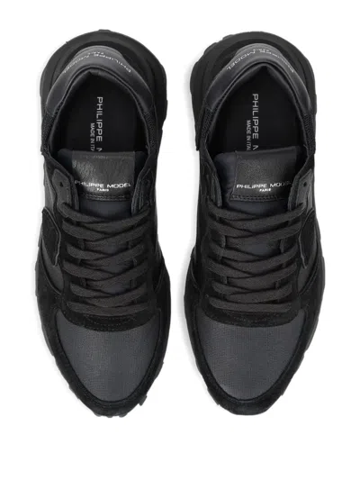 Philippe Model Low Top Sneakers Padded Collar In Black