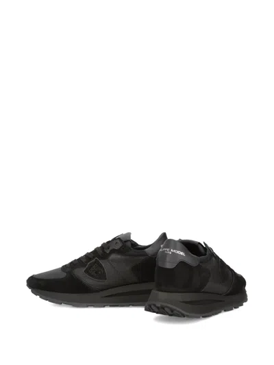 Philippe Model Low Top Sneakers Padded Collar In Black