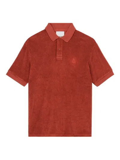 Isabel Marant Vafko Polo Shirt In Brown