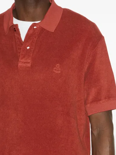 Isabel Marant Vafko Polo Shirt In Brown