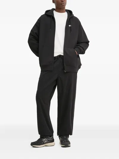 Vans Logo-print Zip-up Hoodie In Black