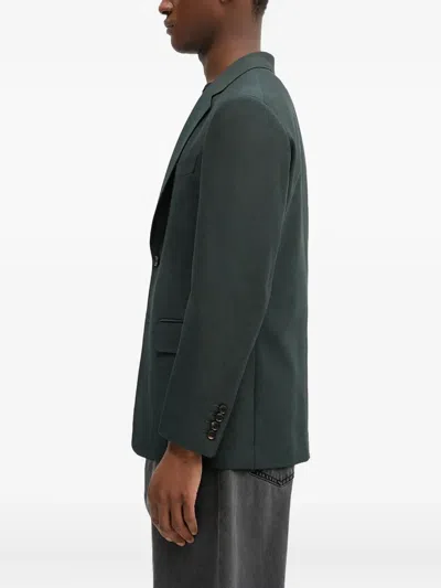 Wacko Maria Two-button Notch-lapel Blazer In Green