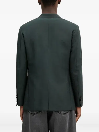 Wacko Maria Two-button Notch-lapel Blazer In Green