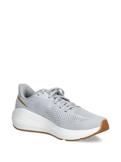 Under Armour Perforated-detail Trainers In Gray