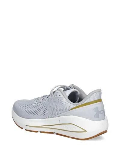 Under Armour Perforated-detail Trainers In Gray