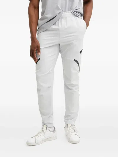 Under Armour Panelled Zip-pocket Track Pants In White