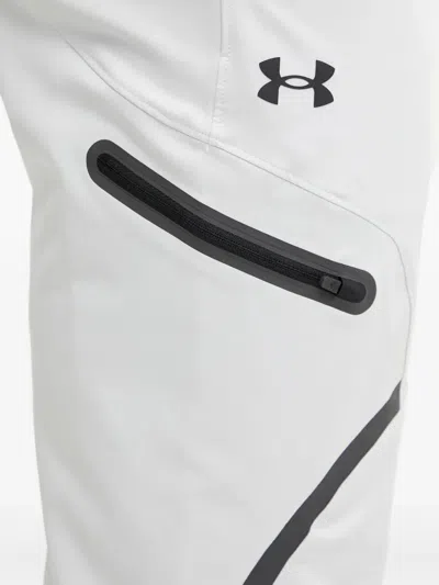 Under Armour Panelled Zip-pocket Track Pants In White