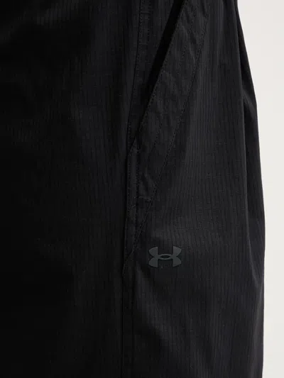Under Armour Pleated Wide-leg Trousers In Black