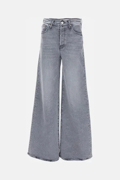 Mother The Ditcher Roller Sneak Jeans In Gray