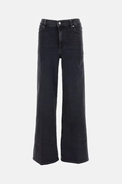Frame Jeans Le Slim Palazzo In Black