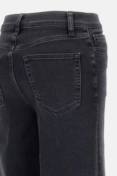 Frame Jeans Le Slim Palazzo In Black