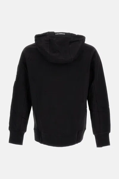 C.p. Company C.p.company Sweatshirts Hooded Open In Diagonal Raised Fleece