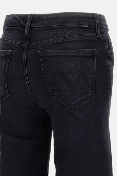 Mother The Roller Sneak Denim Jeans In Black