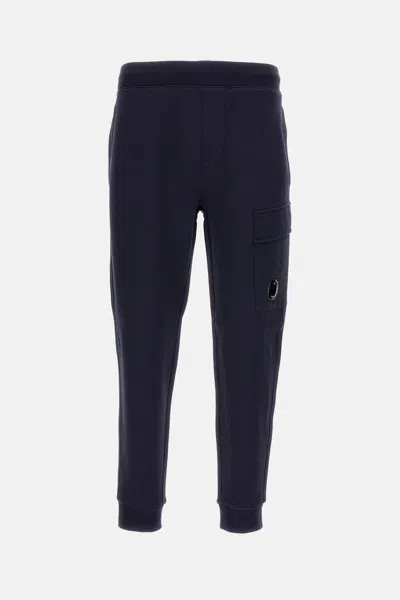 C.p. Company Lens-pocket Drawstring Track Pants In Blue