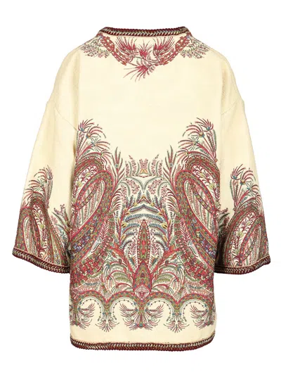 Etro Embroidered Paisley Trim Jacket In Multi