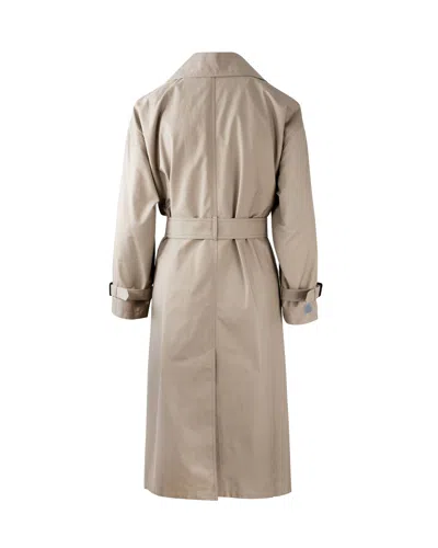 Max Mara The Cube Impermeabile Fiorito Cammello In Brown