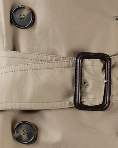 Max Mara The Cube Impermeabile Fiorito Cammello In Brown